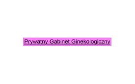 Prywatny gabinet ginekologiczny lek. med. Kotowska Bożena